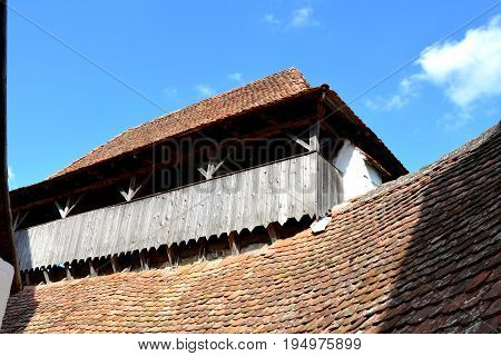Typical House In The Village Crit-kreutz, Transylvania. The Villagers Started Building A Single-nave