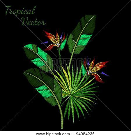 Vector Illustration of Embroidery Pattern for Design, Background. Floral Ornament for Textile. Fancywork Texture Template