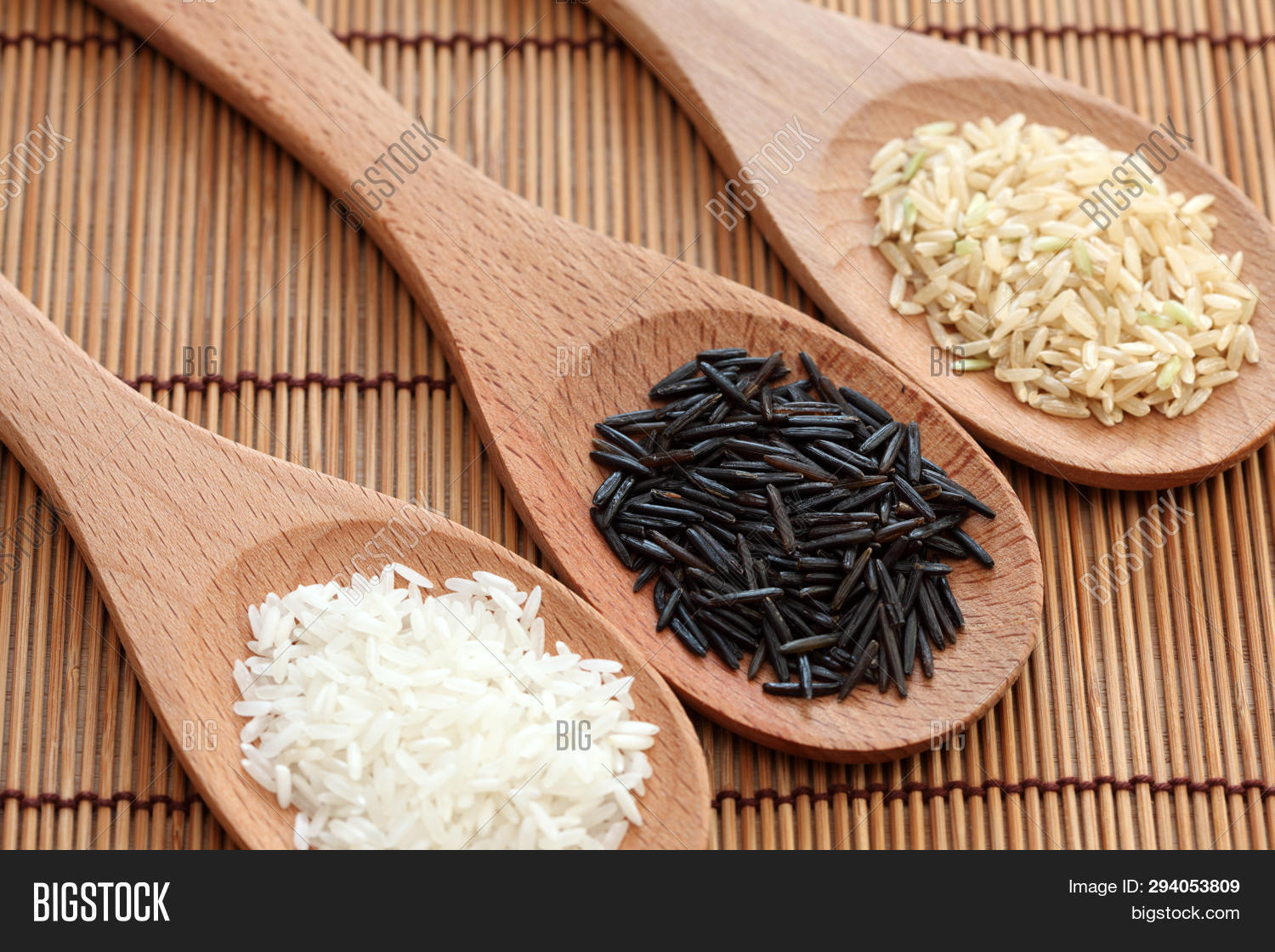 White Rice Wild Rice Image & Photo (Free Trial) Bigstock