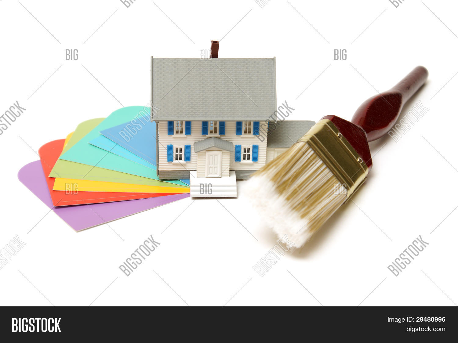 дом с кисточкой. логотип домик. краски с кисточкой. валик для краски. логотип декоратора.