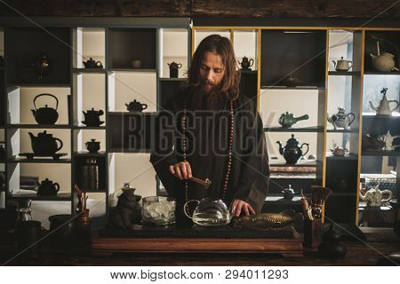 Tea ceremony is perfomed by tea master