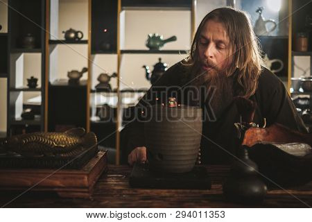 Tea ceremony is perfomed by tea master