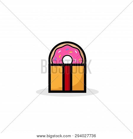 Donut. Donuts. Donuts icon. Donuts vector. Donuts logo vector. Sweet Donuts logo. Donuts symbol. Donuts vector icon. Donuts design illustration. Donuts icon isolated flat on white background. Donuts simple design for logo, web, app, UI.