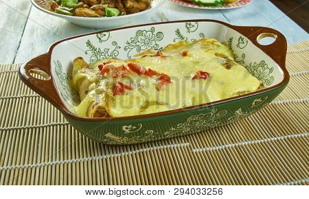Creamy Pepperjack Chicken Enchiladas