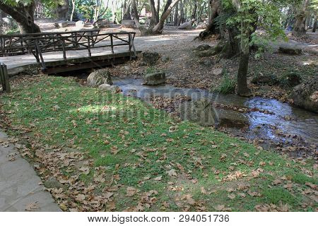 Agios Nikolaos Park Naousa Greece Europe