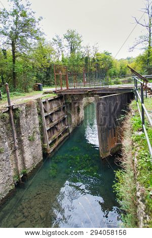 Leonardo Da Vinci Waterfall. On The River Adda
