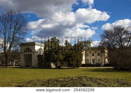 Warsaw, Poland, March 9, 2019: Orangery In The Park Lazienki.