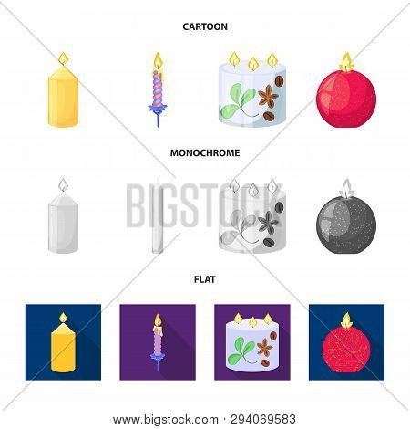 Vector Design Of Relaxation And Flame Symbol. Set Of Relaxation And Wax Vector Icon For Stock.