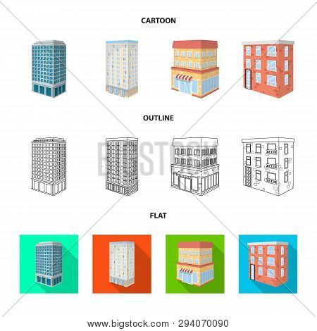 Vector Design Of Construction And Building Symbol. Set Of Construction And Estate Stock Vector Illus