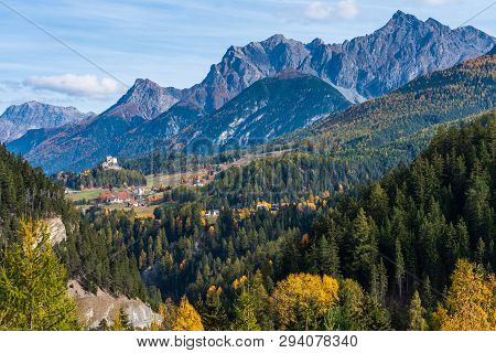 The Village Of Ardez, Graubunden In Switzerland