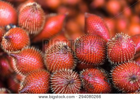 Salacca Wallichiana Is Asia Fruit At Fruit Market