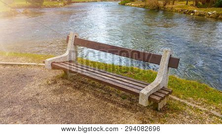 A Seating Area With A Beautiful View Of The River
