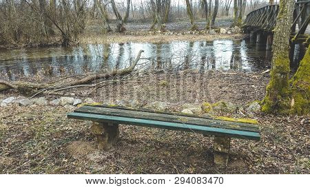 A Seating Area With A Beautiful View Of The River