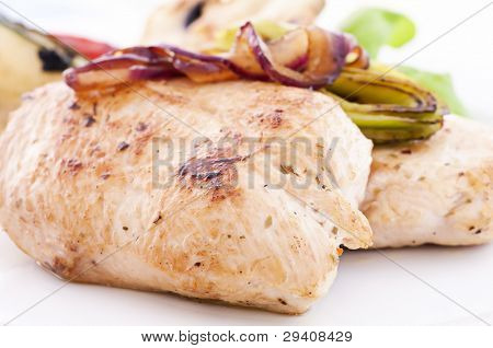 Bistecca di pollo con cipolle