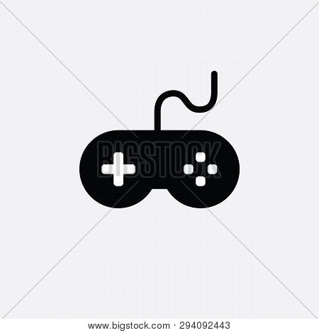 Game Console Icon. Video Gaming Joystick. Vector