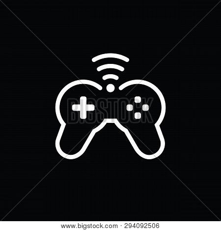 Game Console Icon. Video Gaming Joystick. Vector