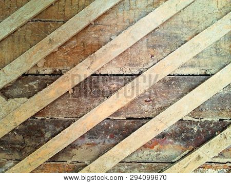 Damaged Old Grunge Wood Wall Texture Urface Of House