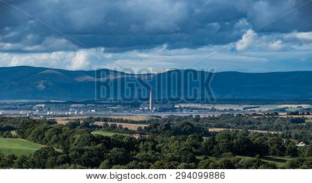 A Landscape Showing A Factory On The Banks Of The Forth River