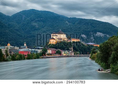 Kufstein Is A City In The Austrian State Of Tyrol Located Along The River Inn.