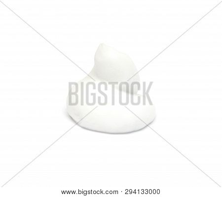 Foam For Epilating And Shaving Beards On The Face For A Smooth And Clean Shave, Close-up, Isolate, H