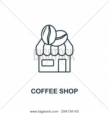 Coffee Shop Icon. Thin Line Symbol Design From Coffe Shop Icon Collection. Ui And Ux. Creative Simpl