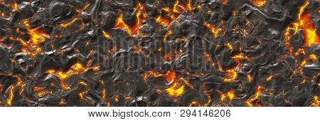 Seamless Magma- Large File. Destroy Molten- Fluid Metal