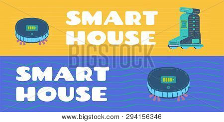 Home Assistant And A Robot With Artificial Intelligence. Machine Learning Skills Droid. Help People 