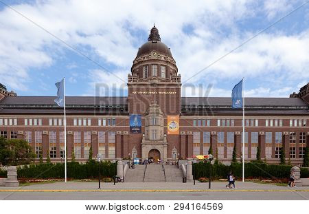 Stockholm, Sweden - July 28, 2016: Exterior Of The Swedish Museum Of Natural History.