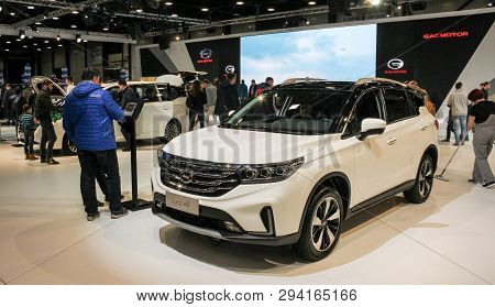 St. Petersburg, Russia - 6 April, Chinese Car Gs4, 6 April, 2019.
St. Petersburg International Autom