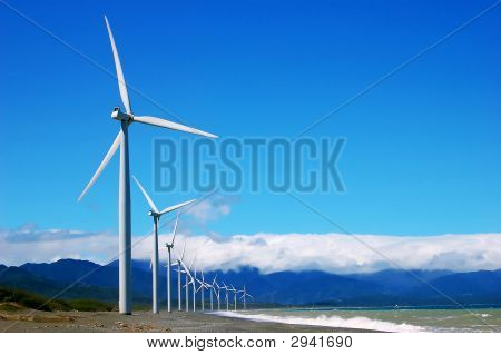 Windfarm บนแถวเดียว