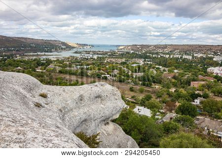 Inkerman, Crimea - September 2014: Sevastopol Bay, Black Sea