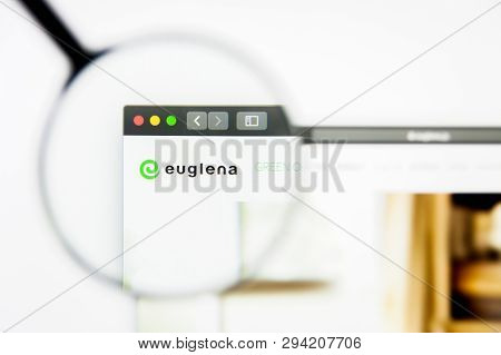 San Francisco, California, Usa - 8 April 2019: Illustrative Editorial Of Euglena Website Homepage. E