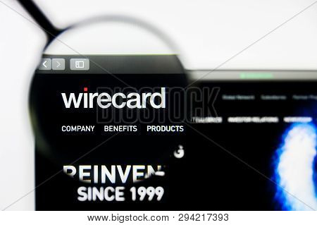 Los Angeles, California, Usa - 8 April 2019: Illustrative Editorial Of Wirecard Website Homepage. Wi