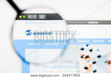 Los Angeles, California, Usa - 8 April 2019: Illustrative Editorial Of Wanhua Chemical Group Website