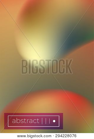 Bright Fluid Mesh Shapes Vector Background Covers Set. A4 Leaflet Mockup. Book Cover.