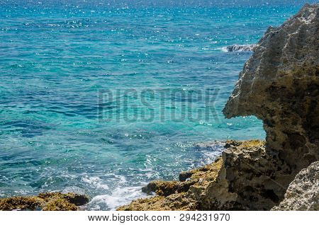 Rocky Cliffs At Isla Mujeres, Cancun, Isla Mujeres
