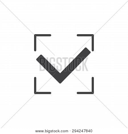 Authorization Accepted Vector Icon. Accept Valid Filled Flat Sign For Mobile Concept And Web Design.