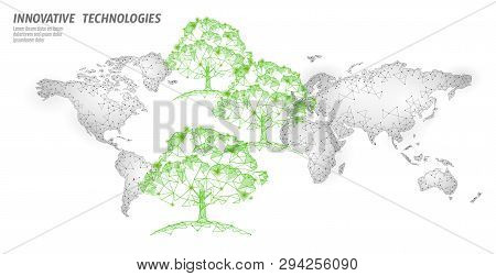 Save Forest Ecology Abstract Banner Template. Eco Rainforest Safety Environment Care Green Trees On 