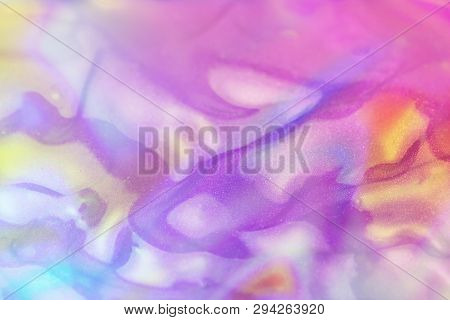 Vaporwave Style Texture Background: Neon Pink Funky Paint Texture.