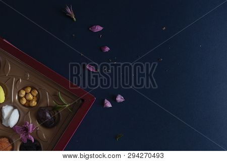 Eid Mubarak. Different Iftar Sweets. Celebrating Eid Al Adha. Islamic Traditional Holiday. Eid Al-fi