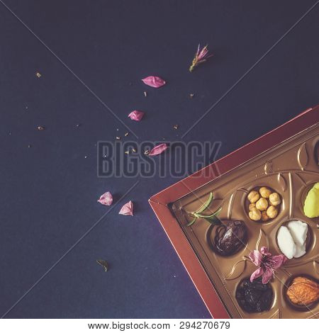 Eid Mubarak. Different Iftar Sweets. Celebrating Eid Al Adha. Islamic Traditional Holiday. Eid Al-fi