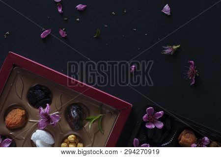 Eid Mubarak. Different Iftar Sweets. Celebrating Eid Al Adha. Islamic Traditional Holiday. Eid Al-fi
