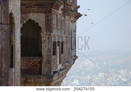 Exterior Of Mehrangarh Or Mehran Fort, Jodhpur, Rajasthan, India