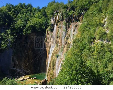 Big Waterfall (veliki Slap Or Slap Plitvica), Plitvice Lakes National Park Or Nacionalni Park Plitvi