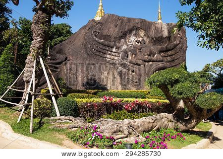 Sakon Nakhon, Thailand February 2, 2019 - Tham Pha Daen Wat Temple, Sakon Nakhon, Thailand
