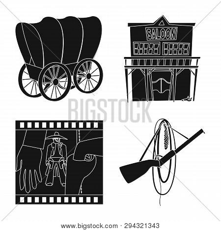 Vector Illustration Of Danger And Culture Sign. Collection Of Danger And West Stock Vector Illustrat