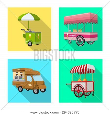 Vector Illustration Of Marketing And Tent Symbol. Collection Of Marketing And Outdoor Stock Vector I