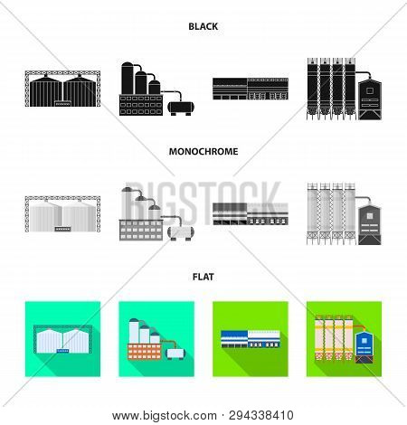 Vector Illustration Of Production And Structure Sign. Collection Of Production And Technology Stock 