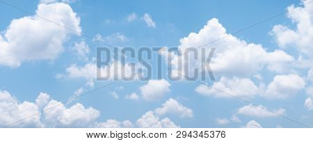 Panorama Of Blue Sky With White Clouds During Day , Graphic Ressource