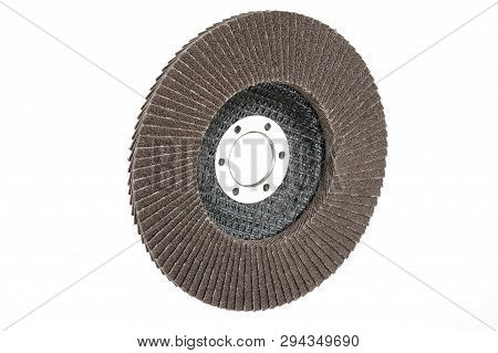 Abrasive Wheel Isolated On White Background. Grinder Disc
